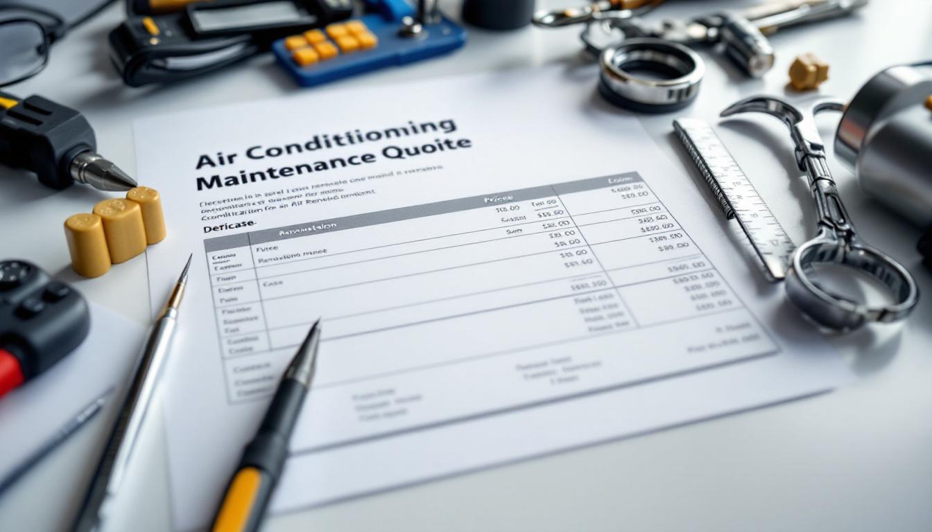 Exemple devis entretien climatisation : transparence et tarifs clairs