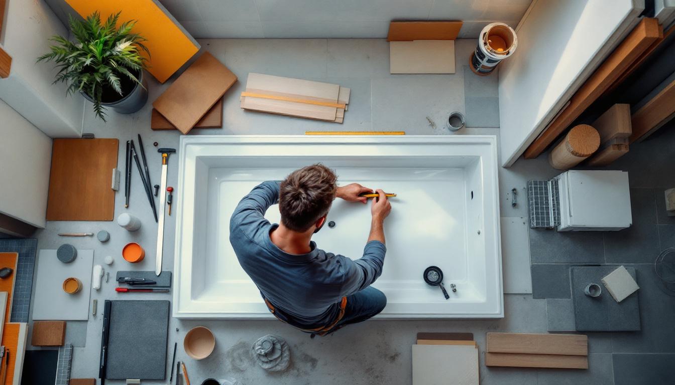 Prix de pose d'un receveur de douche sur mesure : guide des coûts et astuces