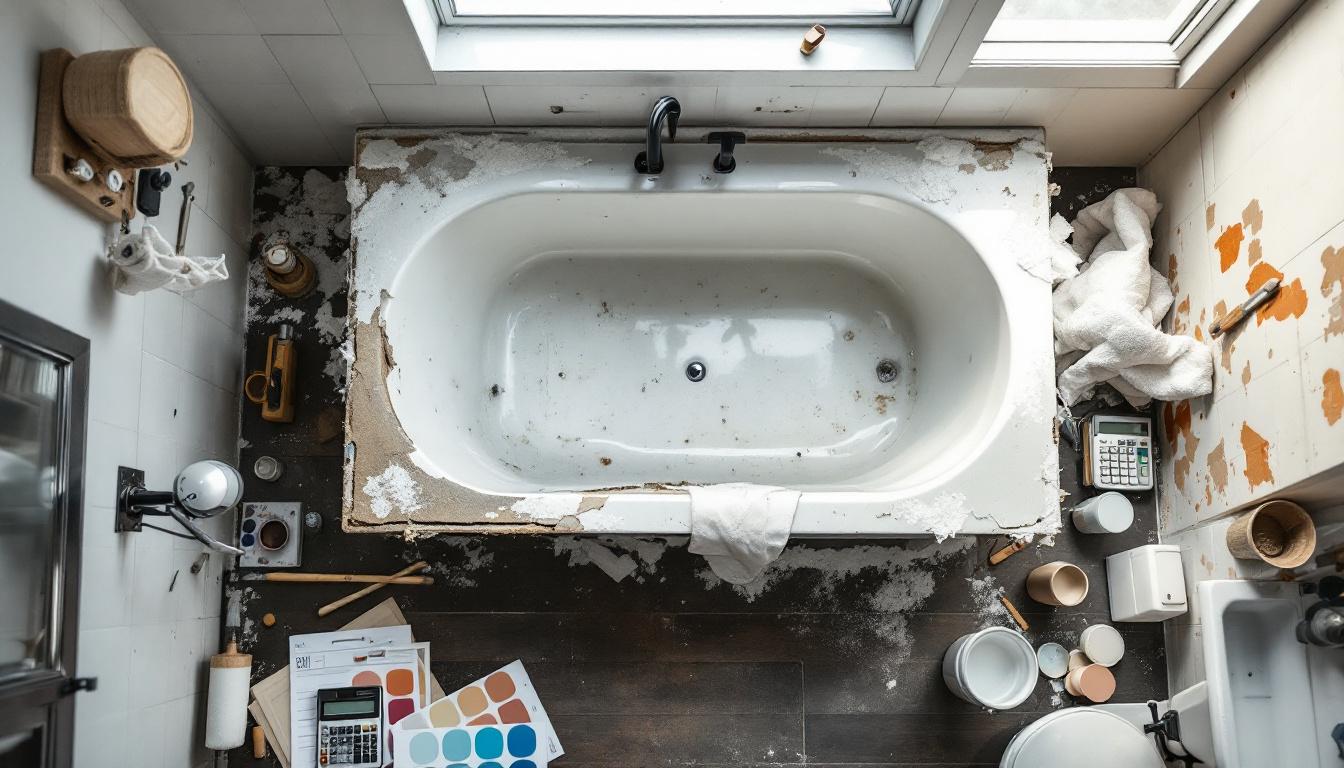 Prix changement baignoire : estimez votre budget rénovation salle de bain